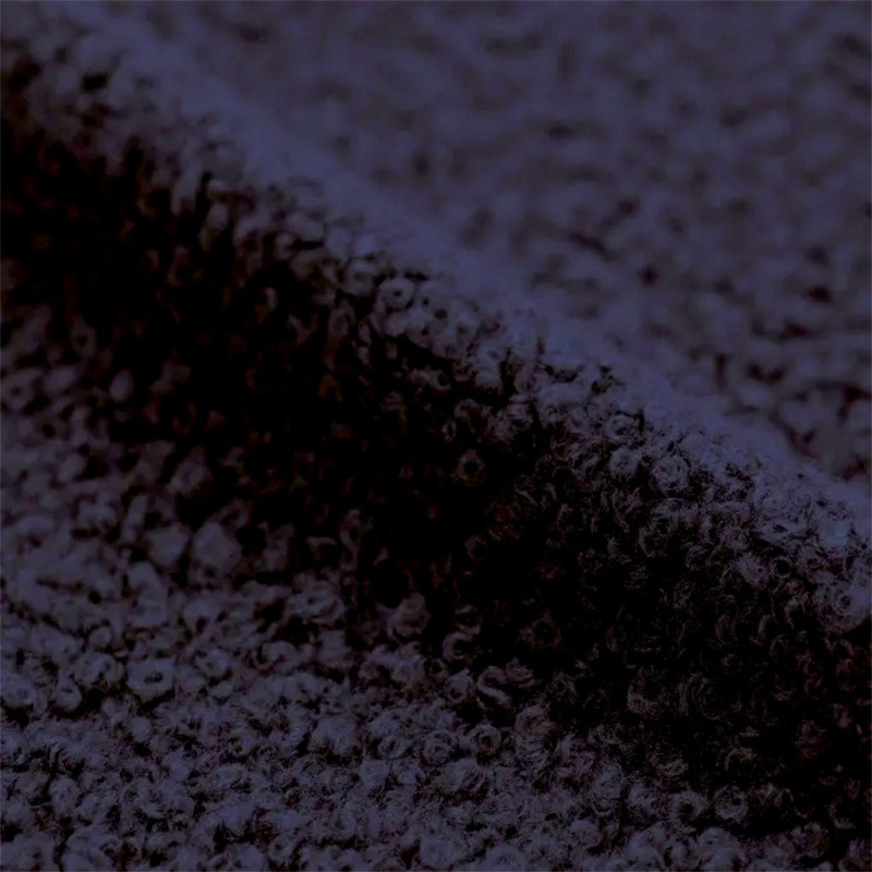 Curly Fleece MARINE Navy Blue